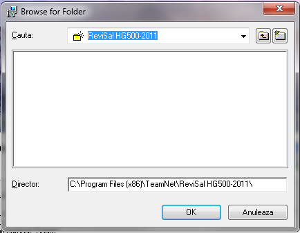 Pas2 instalare aplicatie revisal