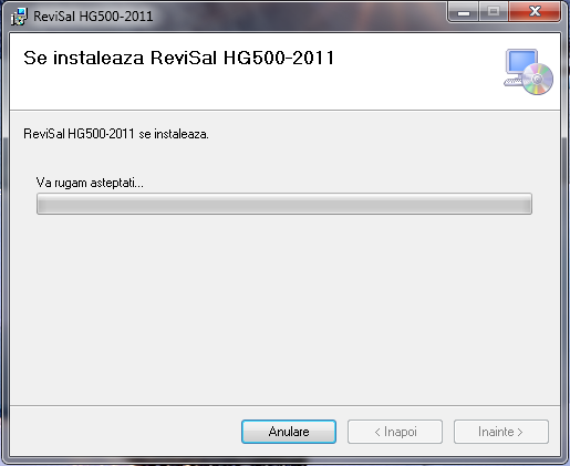 Pas4 instalare aplicatie revisal